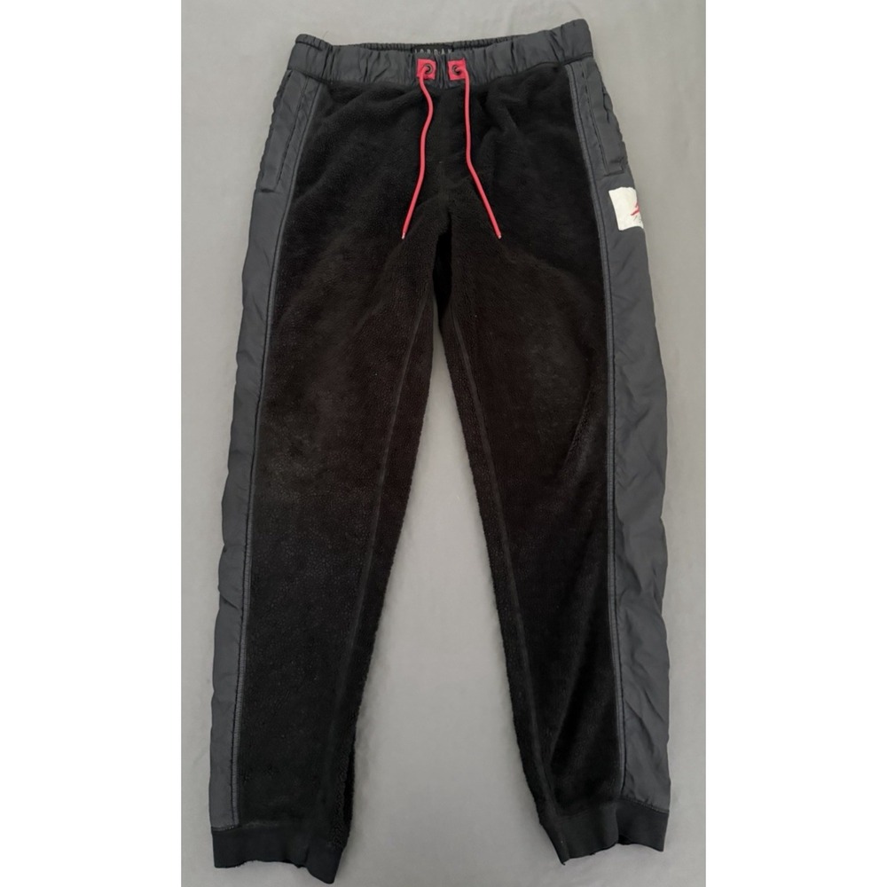 Air Jordan wings of Flight Pants Men's Medium Black Red Fleece Jogger Sweatpants